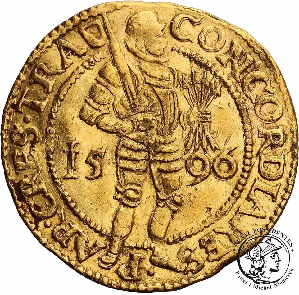 Niderlandy Utrecht dukat 1596 st. 3+
